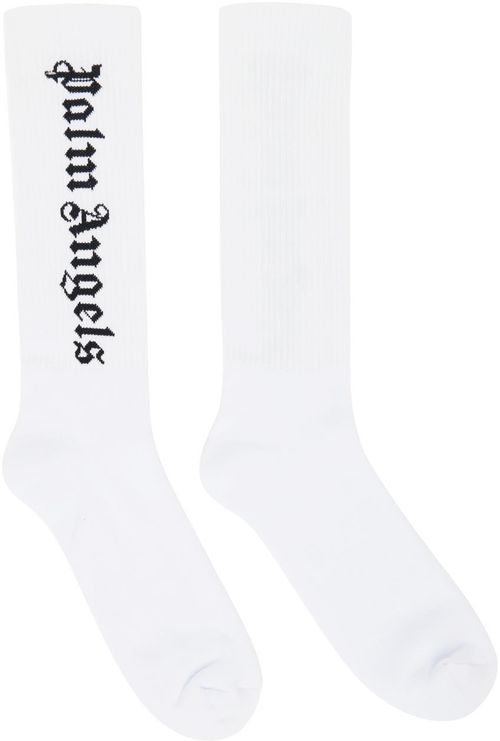 White logo socks
