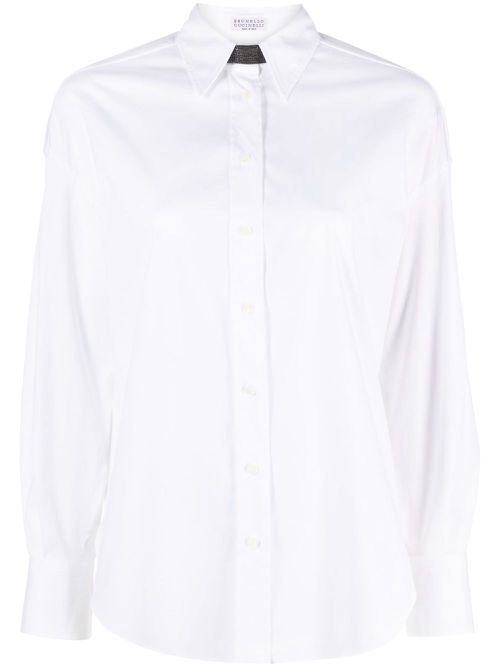 Monili bead-embellished shirt - White