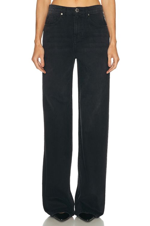 Brandon Maxwell Callan Wide Leg in Vintage Black - Black. 29 also