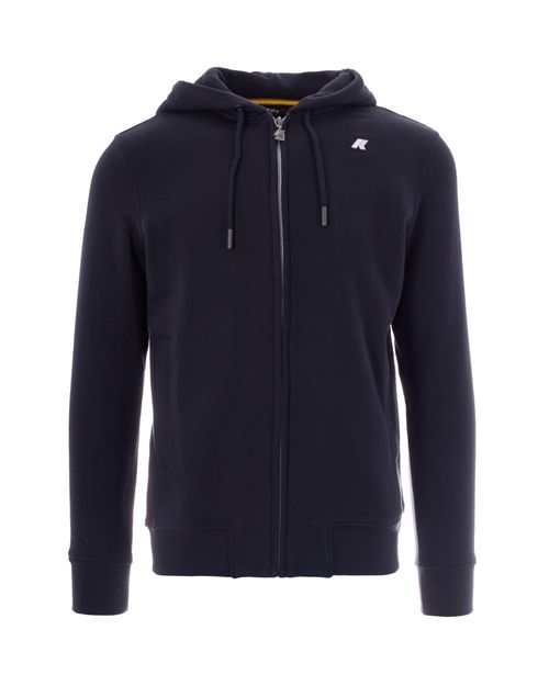 Navy Blue Logo Hood Sweatshirt