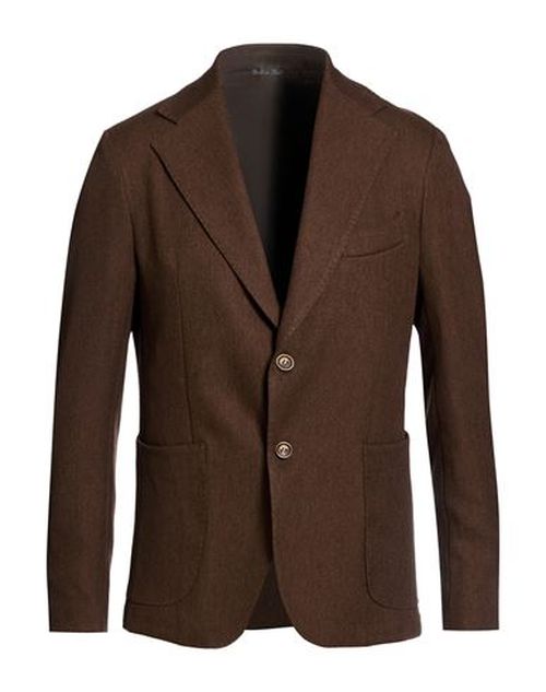 Man Blazer Brown Size 38 Polyester, Viscose
