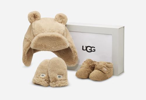 ® Infants' Bixbee And Hat And Mitten Set Faux Fur/Textile/Recycled Materials Boots in Blond