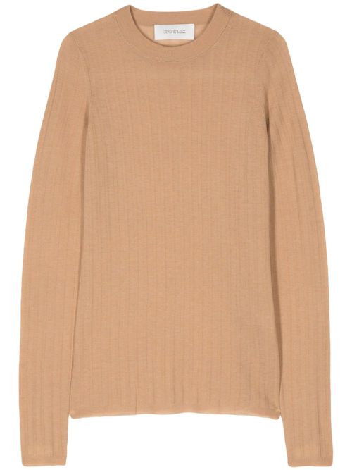 Odissea sleeveless knitted top - Neutrals