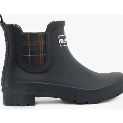 Women's Barbour KINGHAM Womens Rubber Ankle Wellington Boots Black - Size: 3