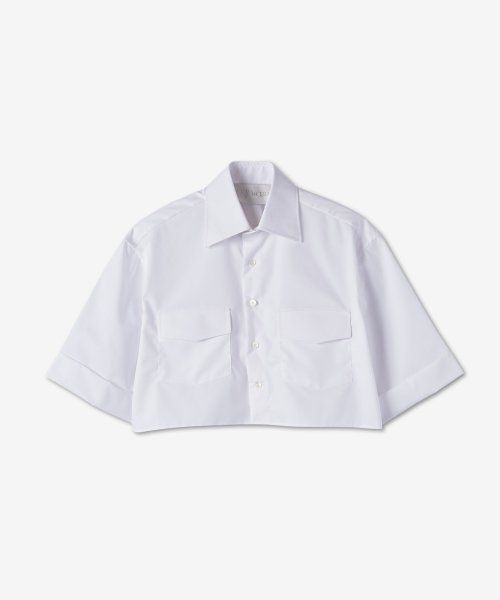 Women's Cropped Safari Button Up Shirt