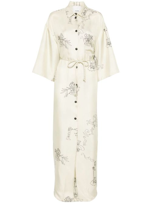 Nanushka Damala midi dress - Neutrals