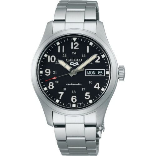 5 Sports GMT Automatic Black Dial Mens Watch SRPJ81K1