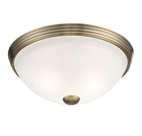 Savoy House Flush Mount Ceiling Light in Warm Bras