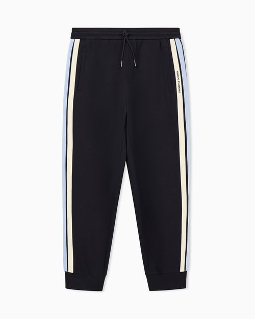 Structured sweatpants in stretch bonded cotton