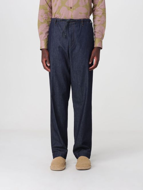 Pants Men color Blue