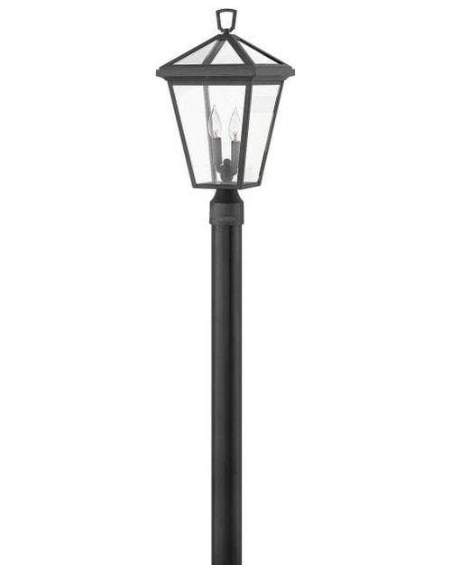 Museum Black LED Post Top Pier Mount from the Alford Place Collection