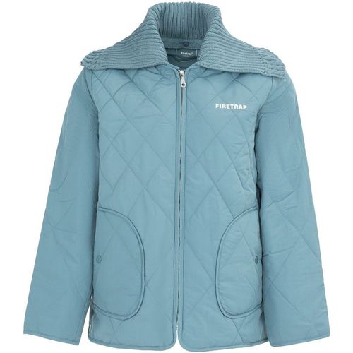 Firetrap Womens Quilted Jacket in Blue
