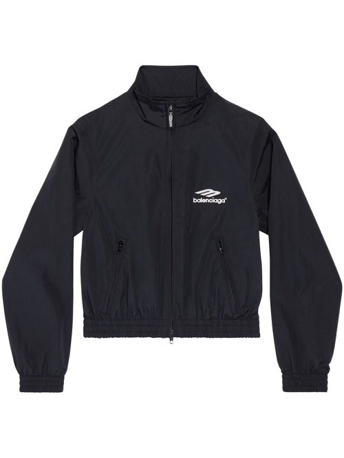 Logo-print lightweight jacket - Black