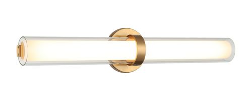 Aged Gold Brass LED Wall Sconce from the Satchie Collection