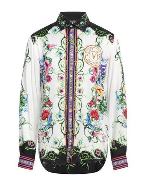 Versace Jeans Couture Man Shirt White Size 36 Viscose