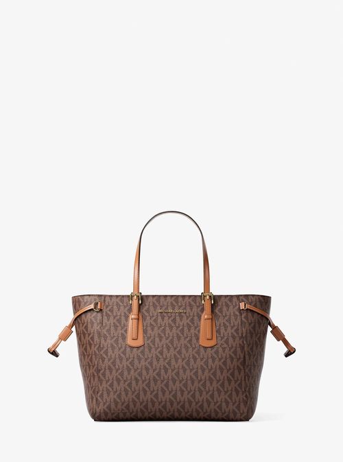 Voyager Extra-Small Signature Logo Convertible Crossbody Bag in Brown - One Size