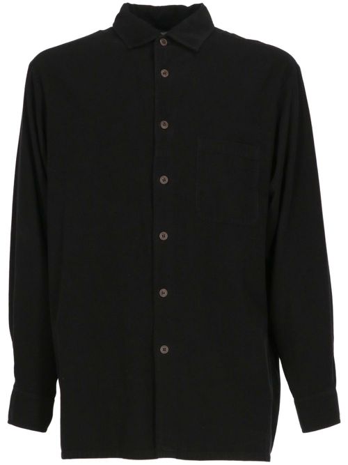 1990s cotton shirt - Black