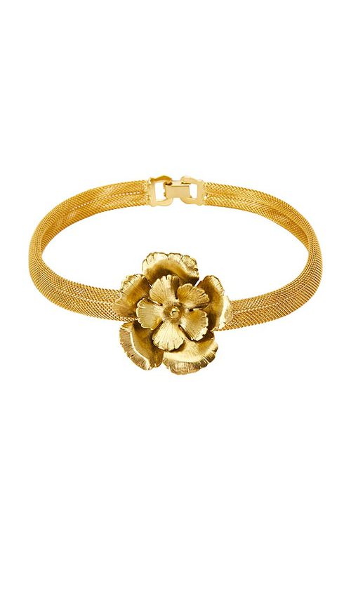 LELET NY Eden Mesh Choker in Metallic Gold