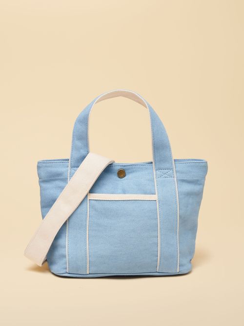 Promenade Blue Mini Crossbody Tote