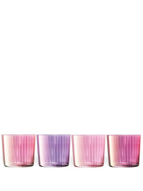 Gems tumbler glasses (set of four) - Pink