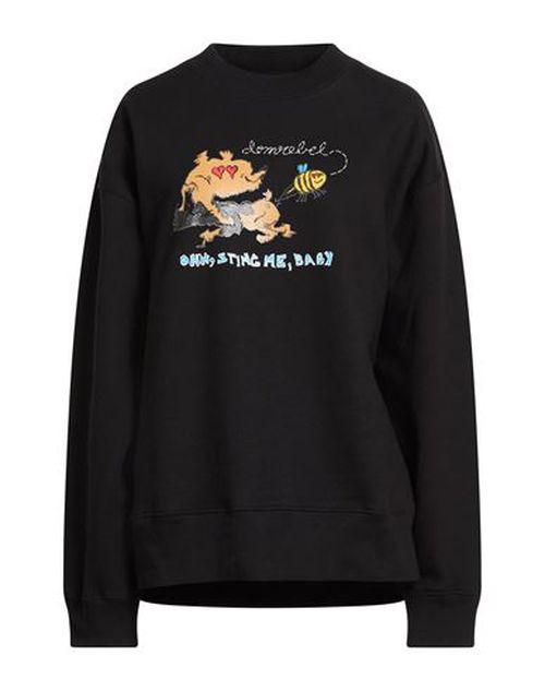 Man Sweatshirt Black Size L Cotton