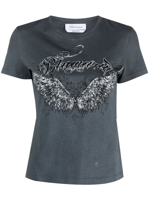 Logo-print cotton T-shirt - Black