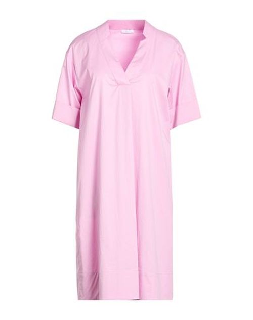 Easy Woman Midi dress Pink Size 6 Cotton, Elastane
