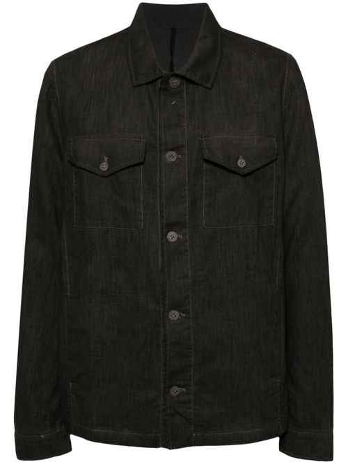 Linen shirt jacket - Grey