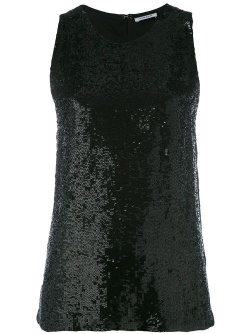 Sequin embellished tank top - Black