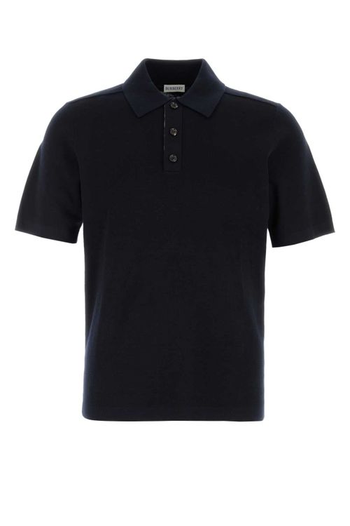Wool Polo Shirt — Navy