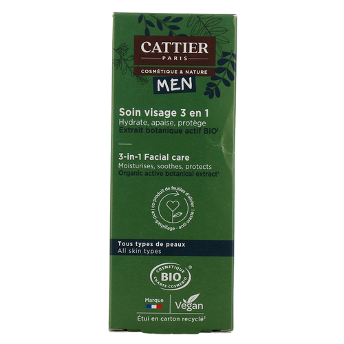 Cattier Men Facial care 1 Bio All skin type