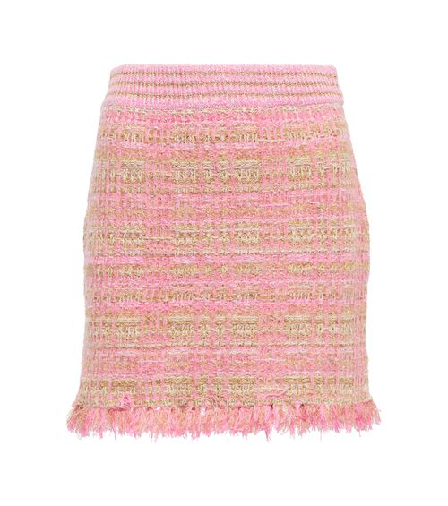 LoveShackFancy Balsam tweed miniskirt