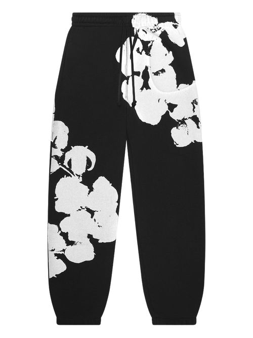 Denim Tears Big Cotton Wreath track pants - Black