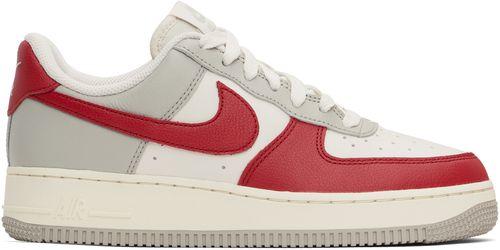 Nike Red & Gray Air Force 1 '07 LV8 Sneakers