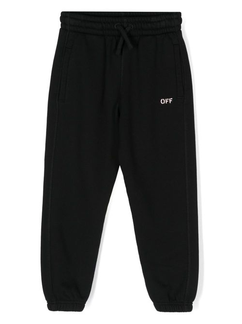 Logo-print track pants - Black