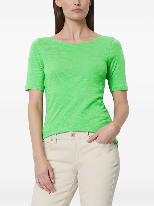 Scoop neck short-sleeve T-shirt - Green