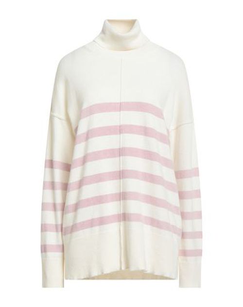 N. o.w. Andrea Rosati Cashmere Woman Turtleneck Lilac Size M Wool, Viscose, Cashmere, Nylon