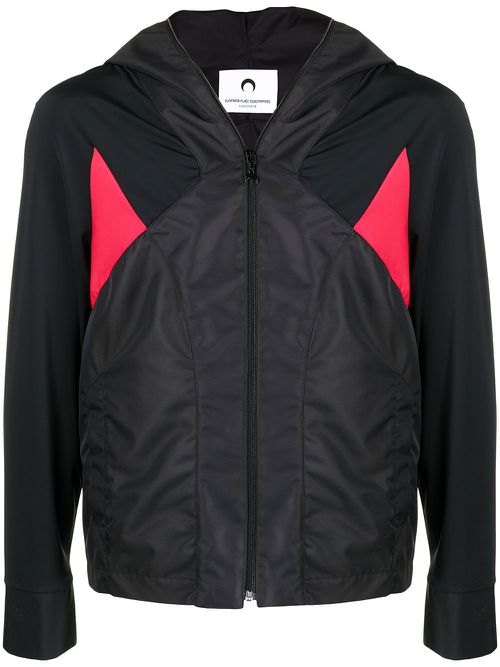 Colour-block track jacket - Black