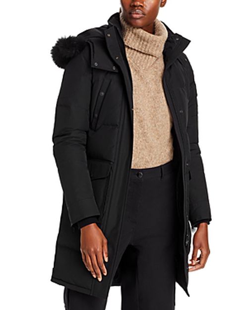Onyx Causapscal Shearling Trim Down Parka