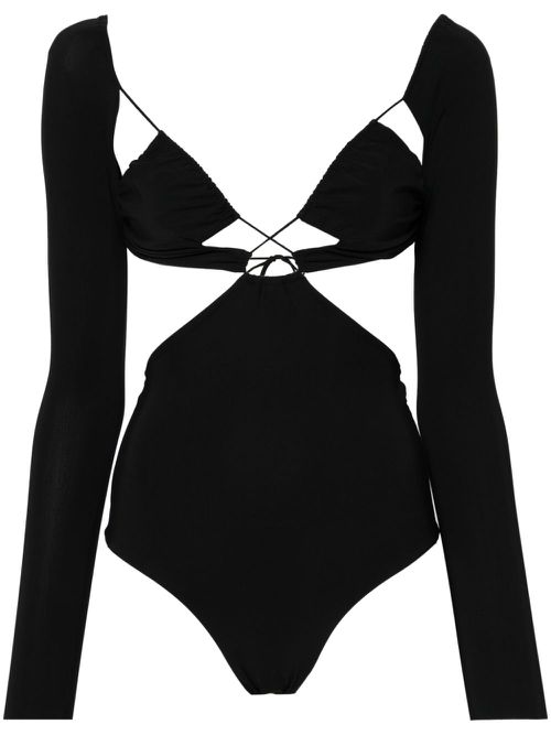 Azhar cut-out bodysuit - Black