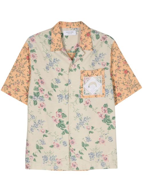 Floral-print shirt - Neutrals