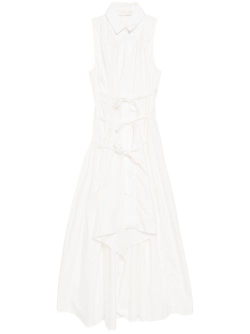 Asymmertic shirt dress - White