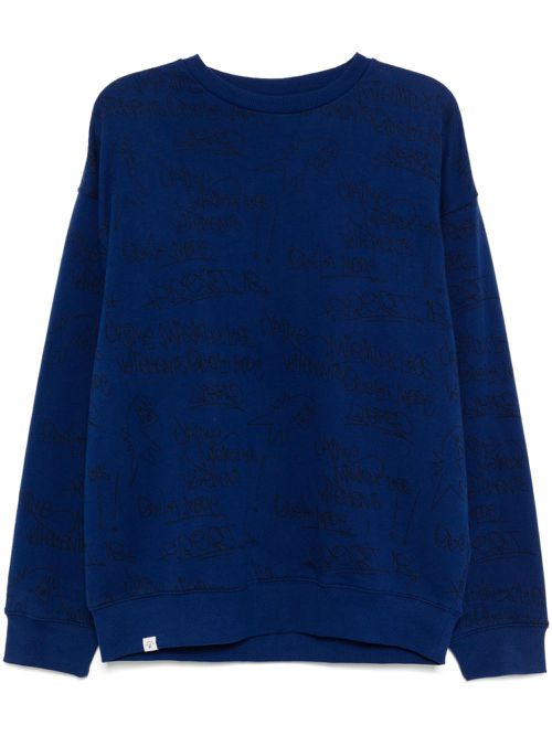 Stitching sweatshirt - Blue
