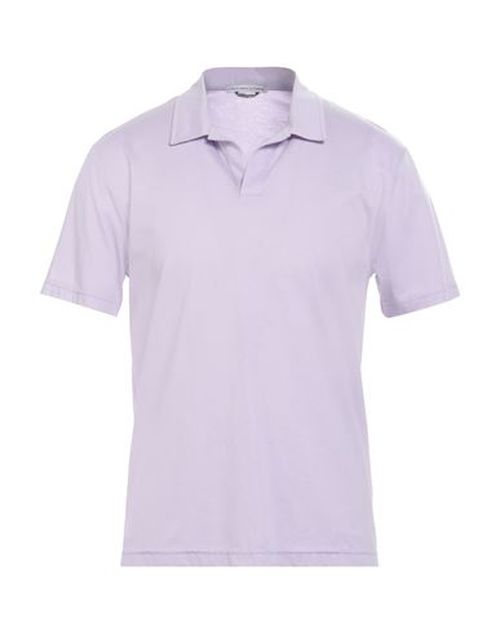 Man Polo shirt Mauve Size M Polyester, Cotton