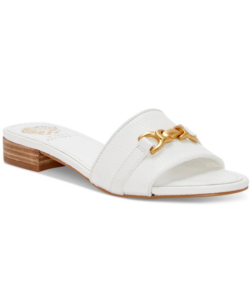 Women's Maxine Horsebit Slide Sandals - Bianco White