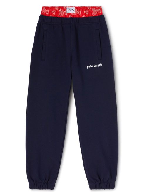 Bears elasticated-waist track pants - Blue