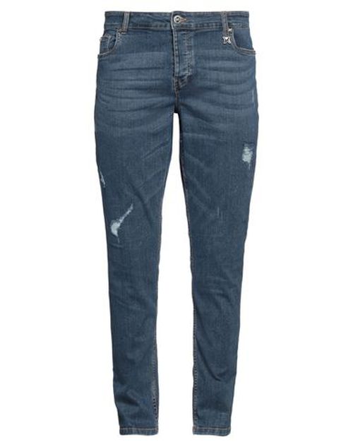 Man Jeans Blue Size 30 Cotton, Polyester, Elastane