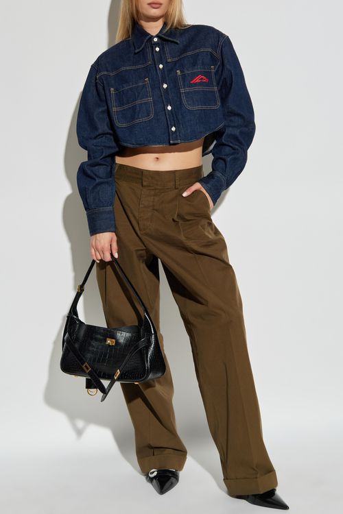 Denim Shirt, Women's, Navy Blue