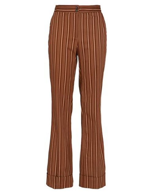 Nenè Woman Pants Brown Size 6 Cotton, Elastane