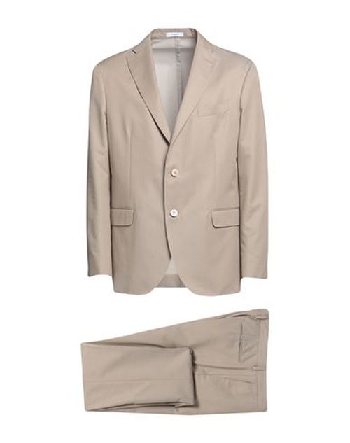 Man Suit Beige Size 46 Wool, Cotton